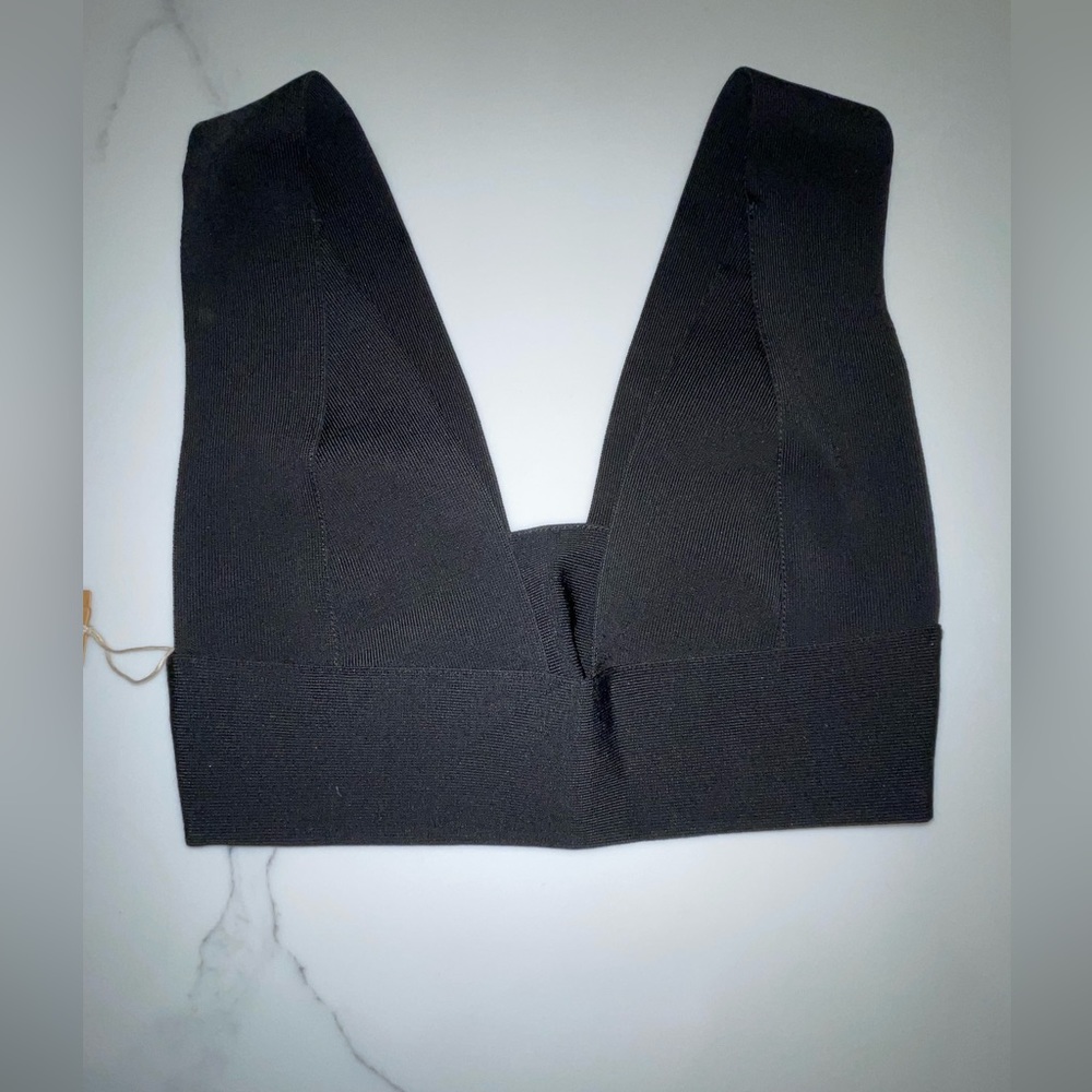 NWT Skims knit plunge swim top